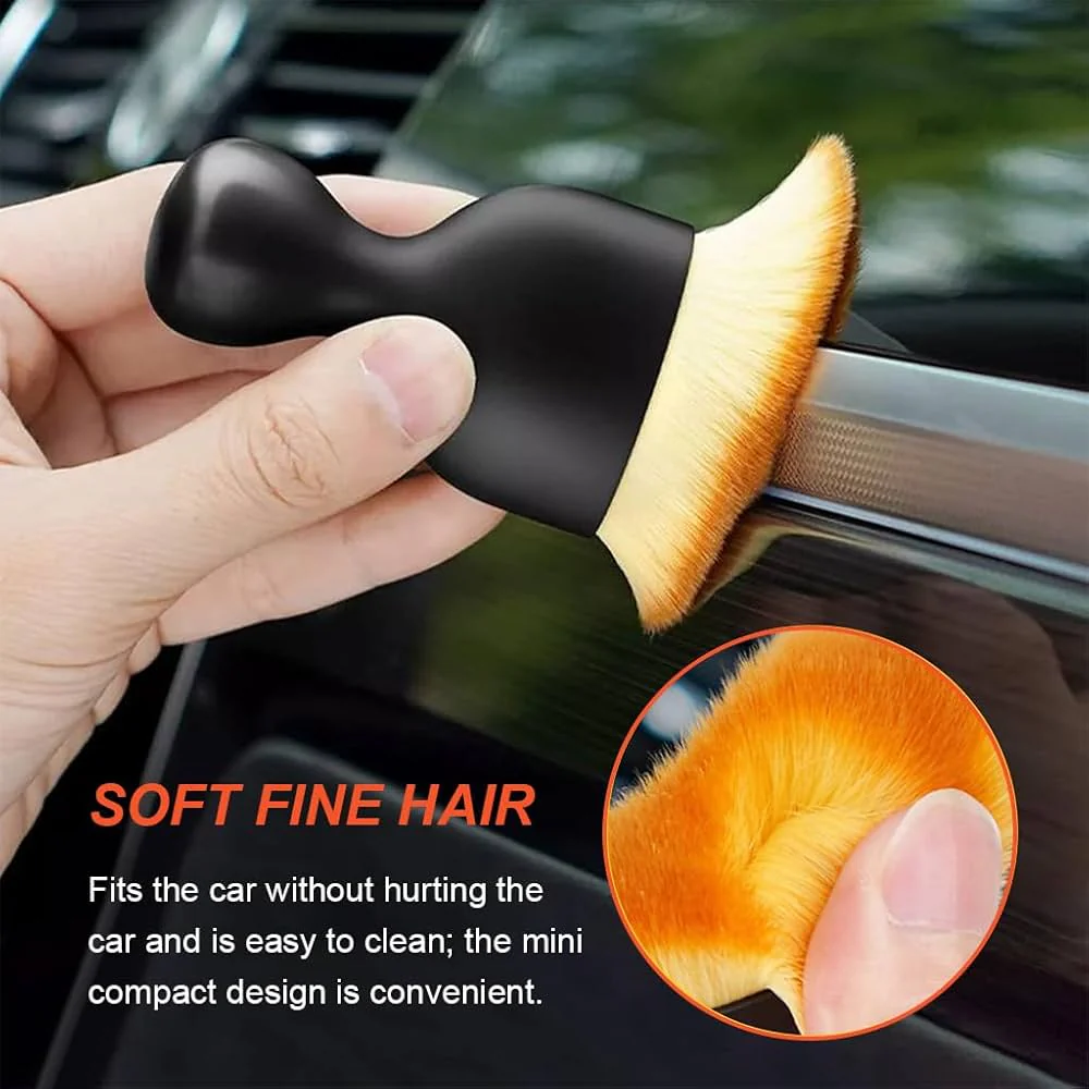 2 Pack Car Detailing Brush, Car Brush for Detailing Interior Soft Bristles - Image 7