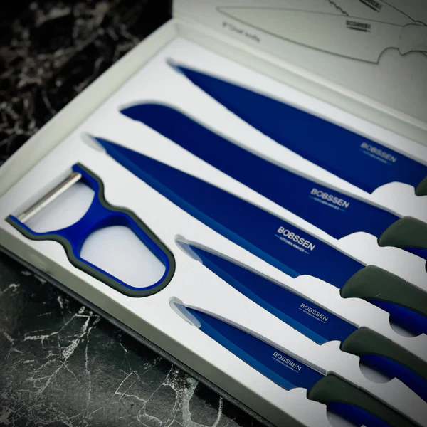 Bobssen 6pcs Kitchen Knife Set With Ceramic Peeler - Image 5