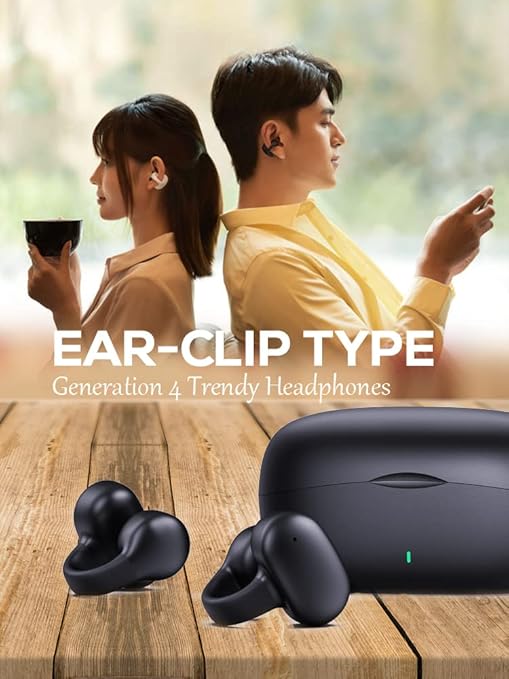 i113 Wireless Ear Clip Bone Conduction Headphones Fones - Bluetooth 5.3 Ear Clip On Ear Earring Sports Earphones Earbud Hooks - Image 6