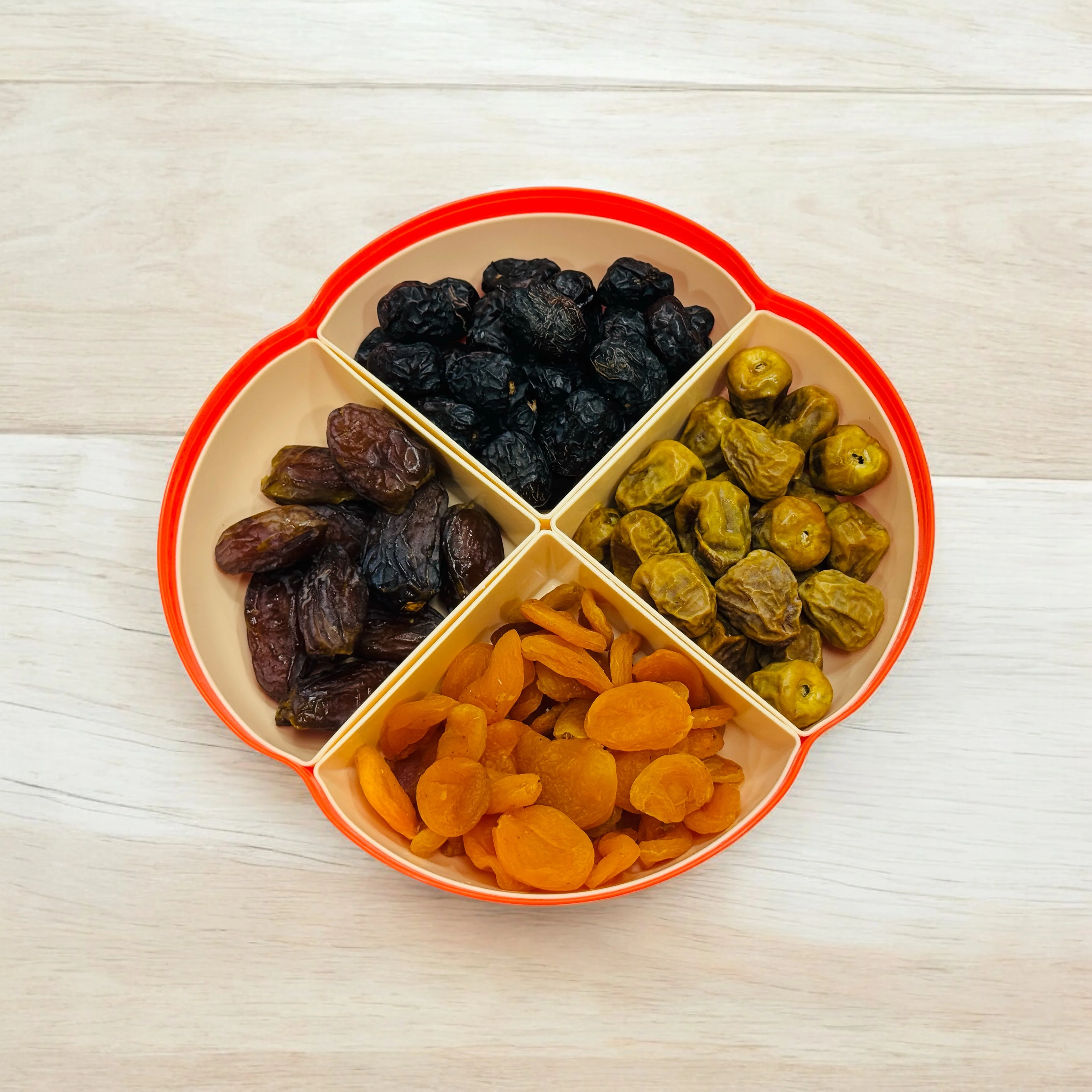 Multifunctional Dried Fruit Plate Serving Tray Food Storage Box Nuts Plate Platter - Image 10