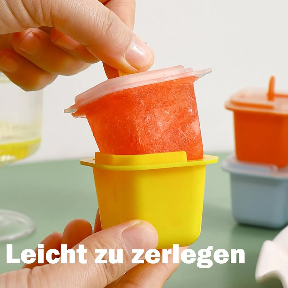Pack of 12 Ice Lolly Moulds, Food Grade Ice Tray, Ice Pop Maker - Image 3