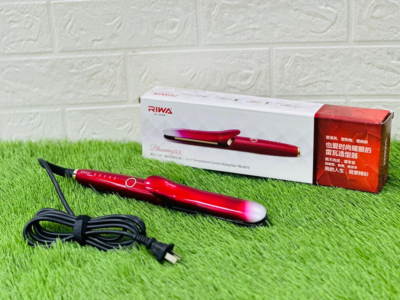 Riwa 2 in 1 Hair Straightener and Curler - RB-8315 (Slim Plate and Ceramic Professional Hair Iron) - Image 5
