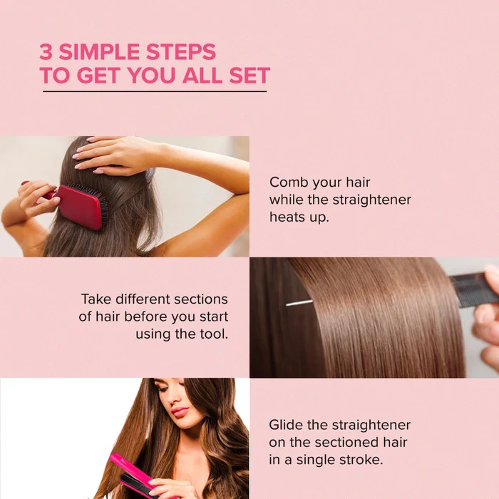 Syska HS6812 Super Glam Hair Straightener with Ceramic Plates, Heat Balance Technology and Overheat Protection - Image 4